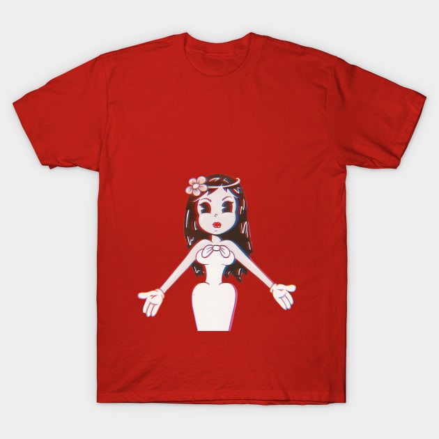 White lady liberty T-Shirt by Sasshhaaaart